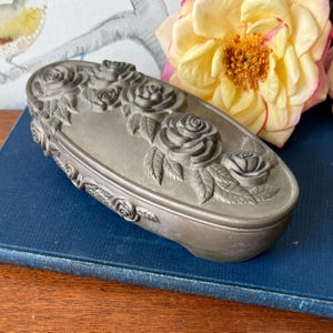 Godinger Silver Jewelry Box With Roses - Etsy