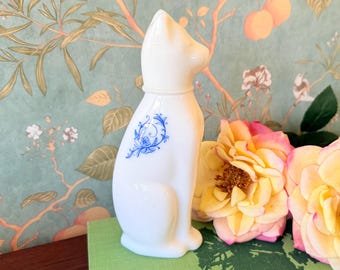 Vintage Avon Ming Cat Perfume Bottle: Charisma Cologne, 1970s Milk