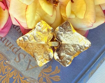 1981 Mimi Di N Large Leaf Gold Tone Belt Buckle - Etsy display picture 1