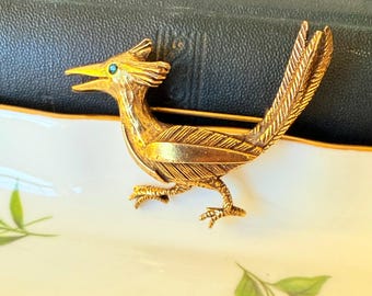 Collier Médaille oiseau colibri - Bijou fantaisie doré