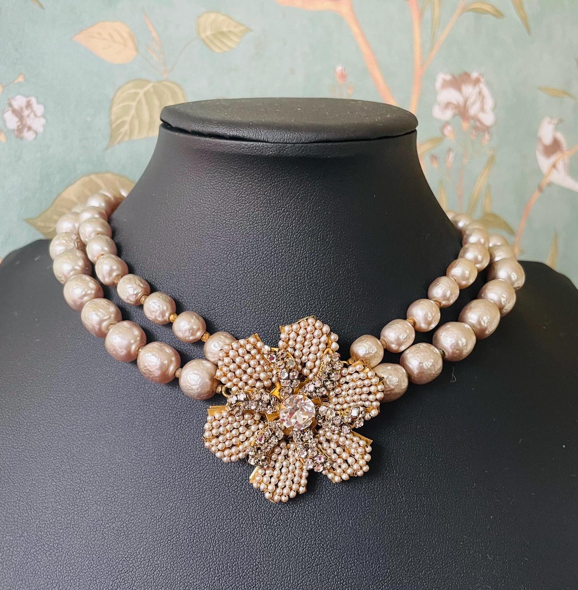 Miriam haskell crystal necklace - Etsy 日本 Miriam haskell crystal necklace - Etsy 日本