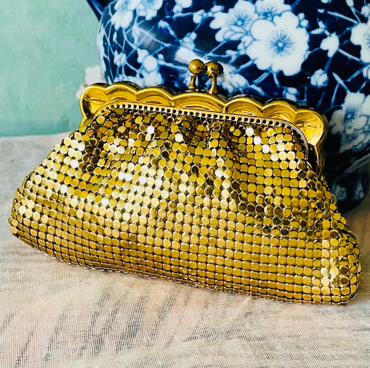 SKU:0026 Retro Gold And Gold dial with Crystal Accents Vintage Inspired+gift bag Jules Mirage – Gold Hobo Bag | Giarité main image 4