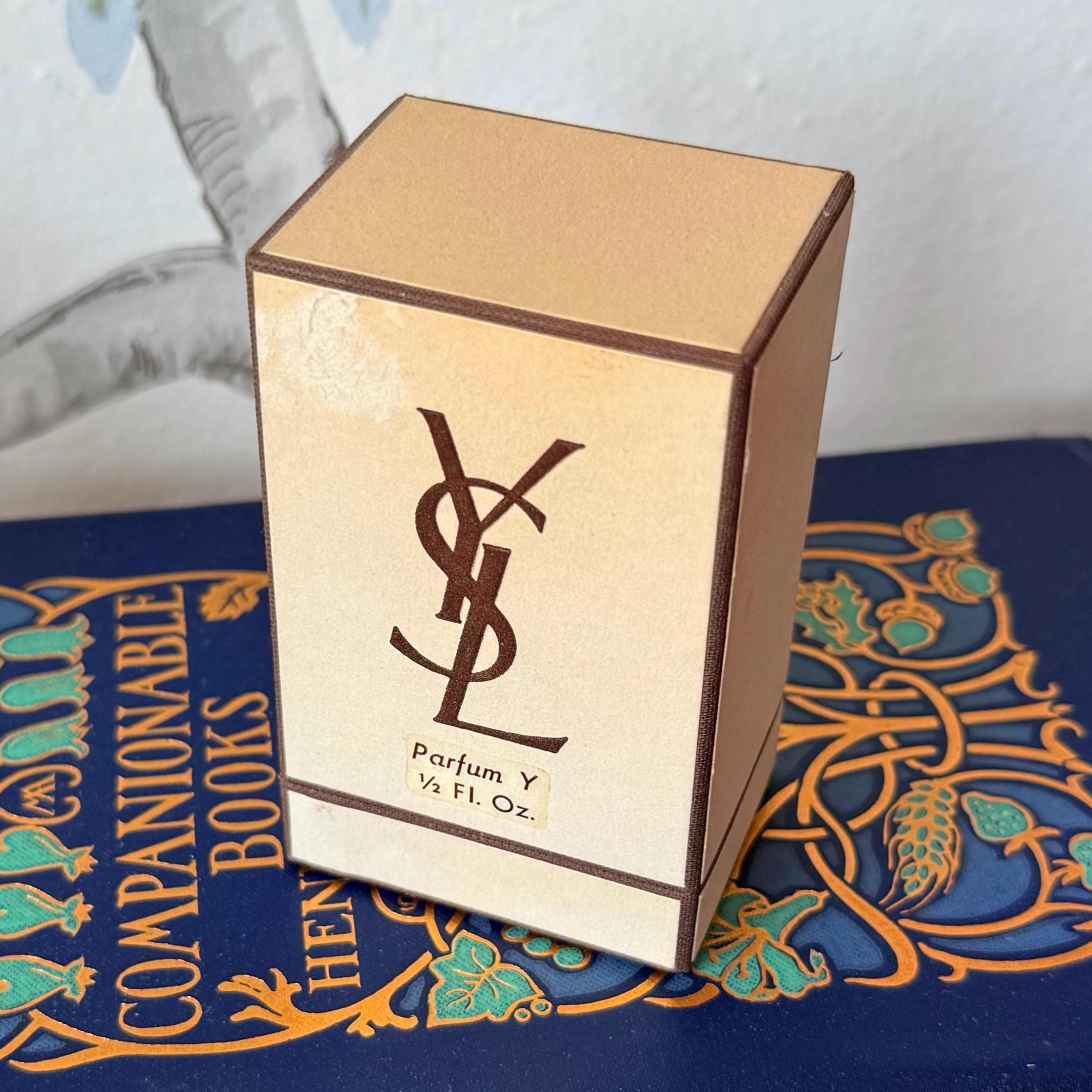 希少✨YSL Y イグレック パルファム15ml ヴィンテージ 箱付保証書付 Vintage Yves Saint Laurent Y Parfum 15ml W Bakelite Cap | Original