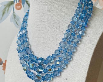 ■VINTAGE HOLLYWOOD■ Galaxy Ball Beads Necklace VH2335NE006 Vintage Old Hollywood Glam Bauble Extra Long Strand Necklace