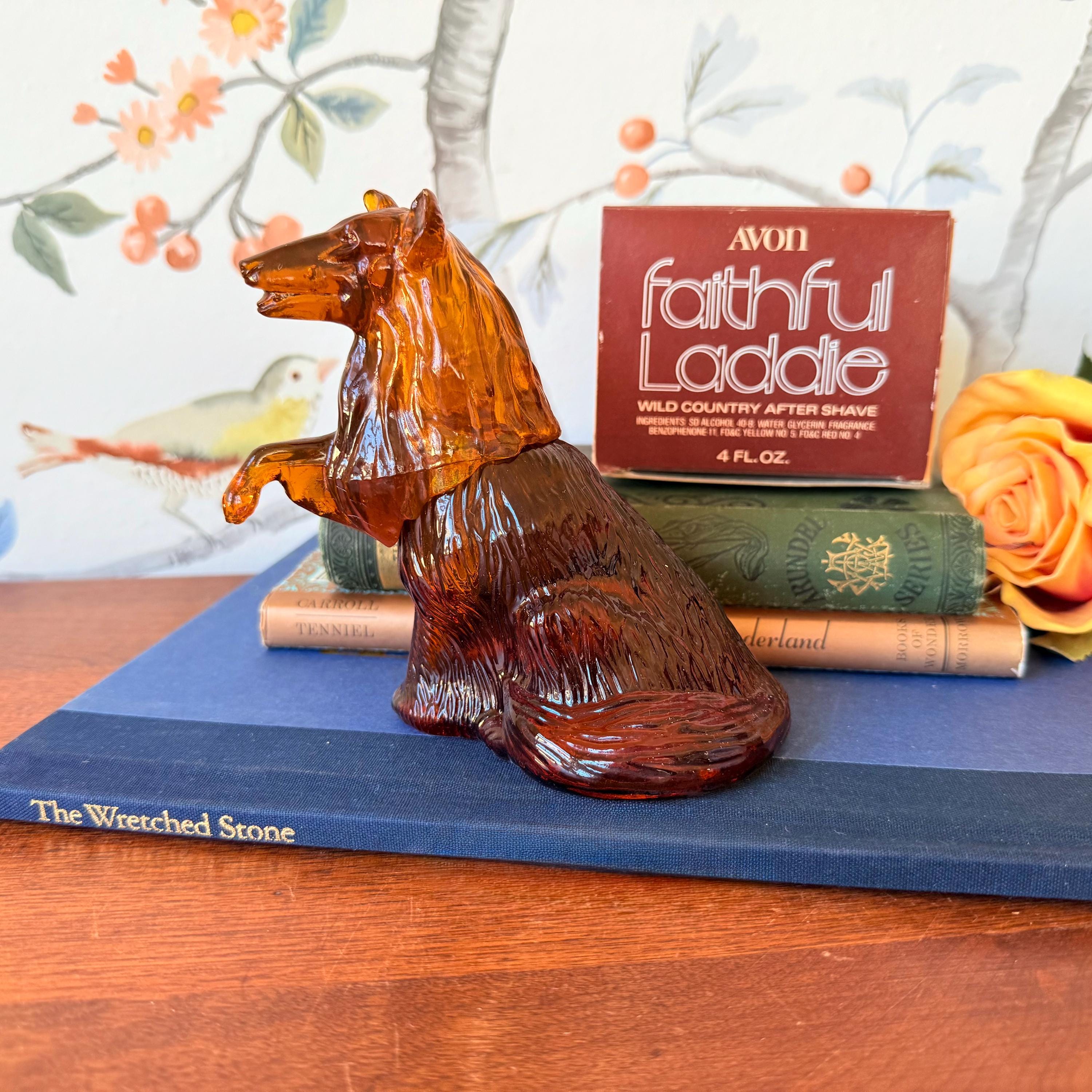 Vintage Avon Faithful Laddie Dog Bottle: Wild Country After Shave