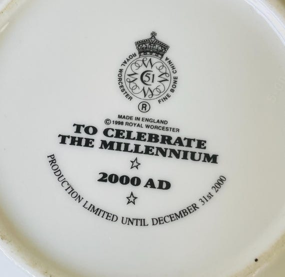 ROYAL WORCESTER ミレニアム記念品プレート ロイヤルウースター 2000年