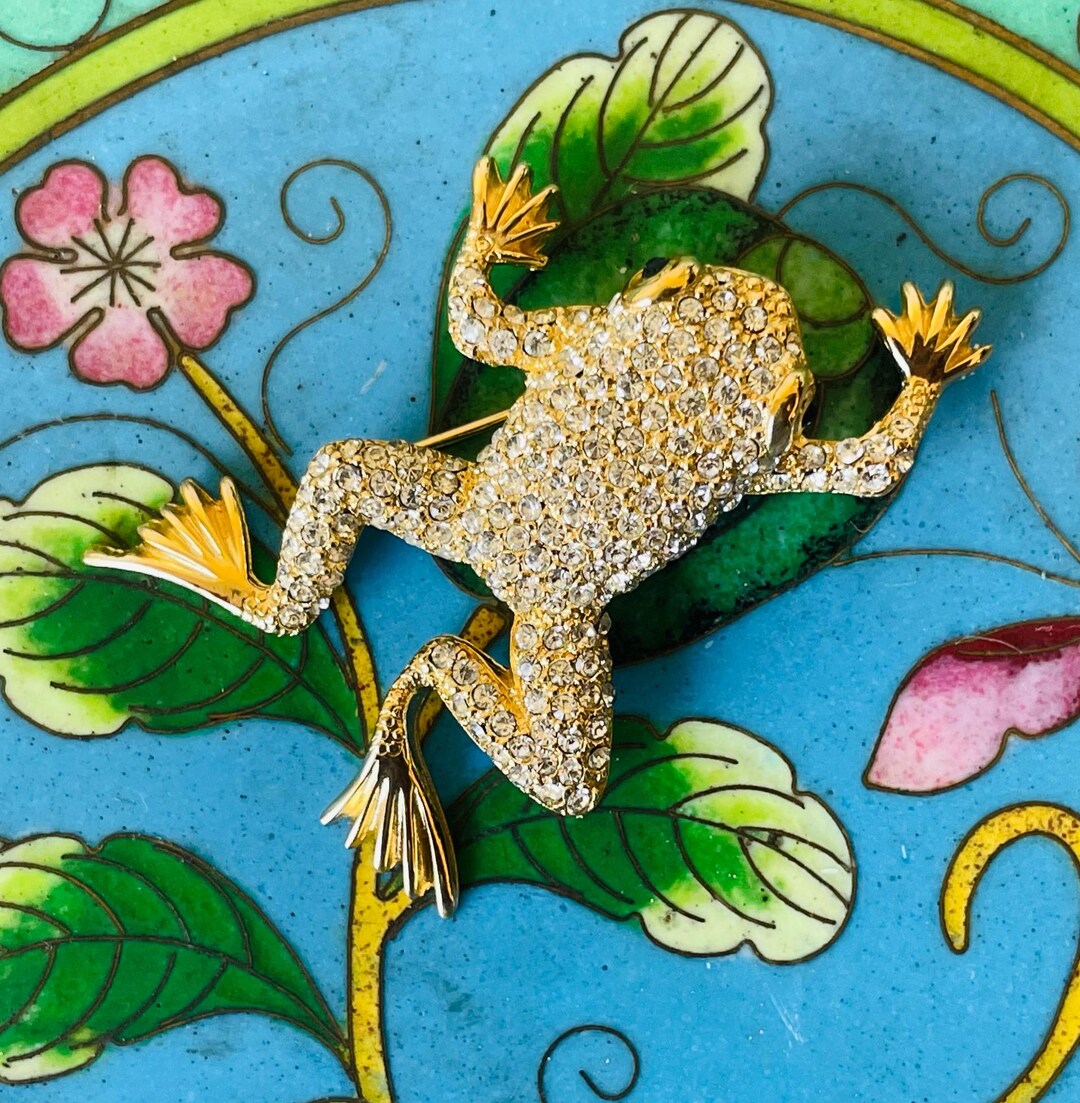 Christian Dior　ヴィンテージ　カエル　ビジューブローチ　ジュエリー il_1080xN.6322360221_s4ot.jpg