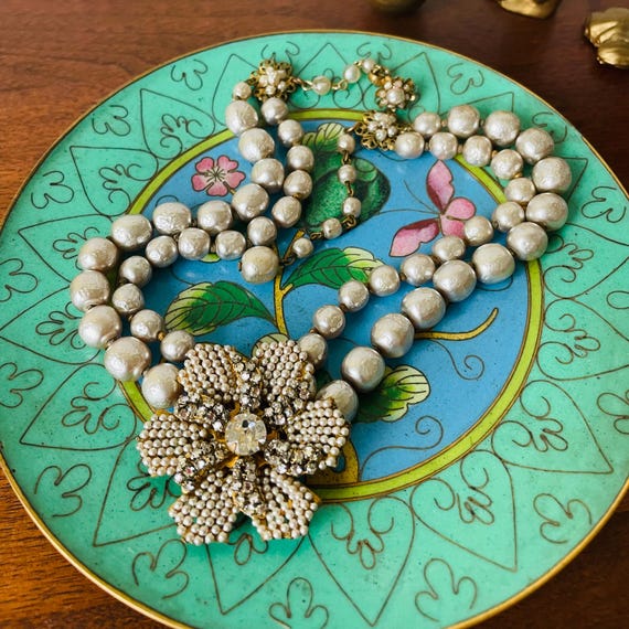 希少Miriam　haskellビンテージブレス Miriam Haskell 1950s 希少 バロックパール ブレスレット