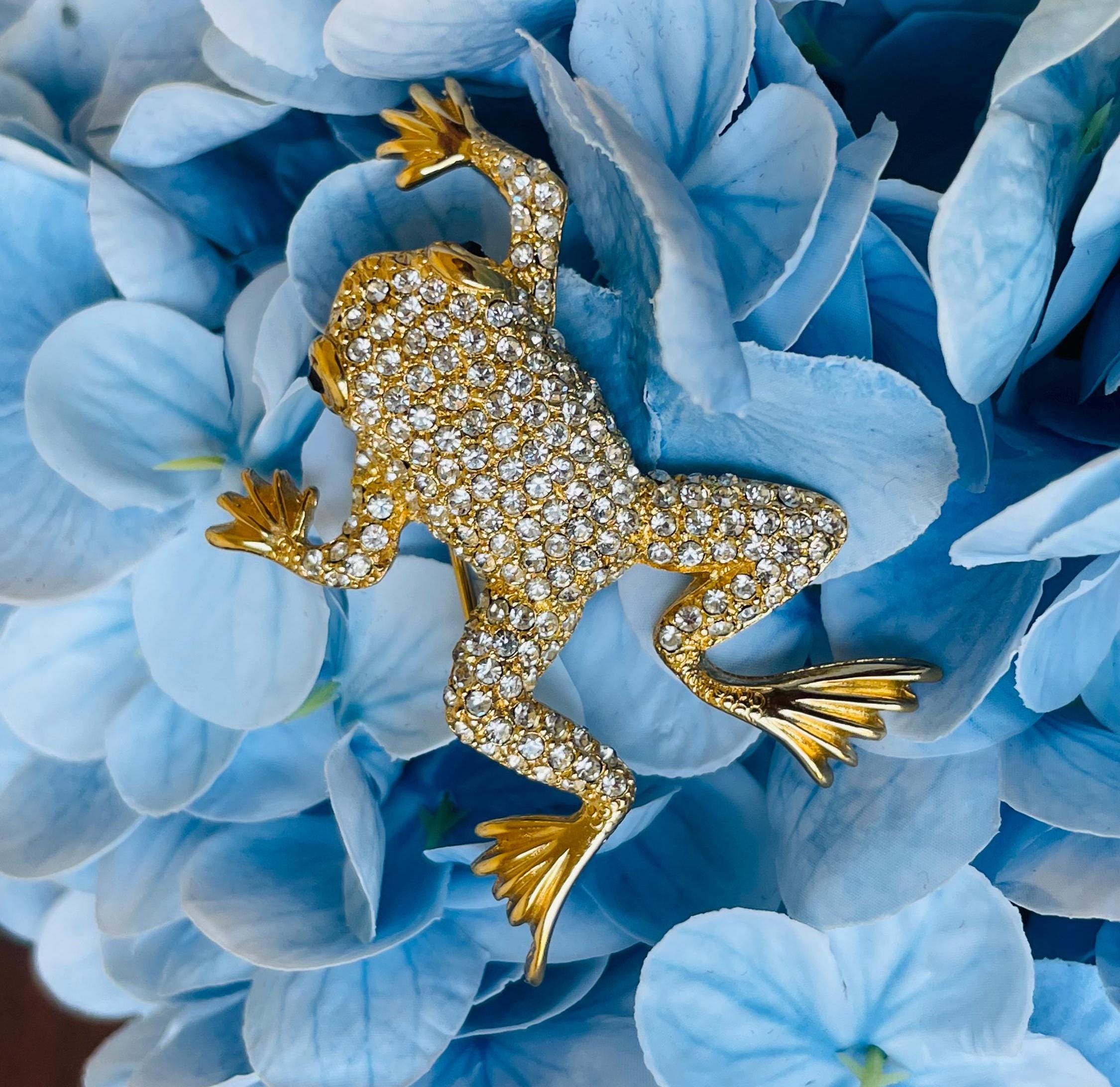 Christian Dior　ヴィンテージ　カエル　ビジューブローチ　ジュエリー Christian Dior ヴィンテージ カエル ビジューブローチ ジュエリー