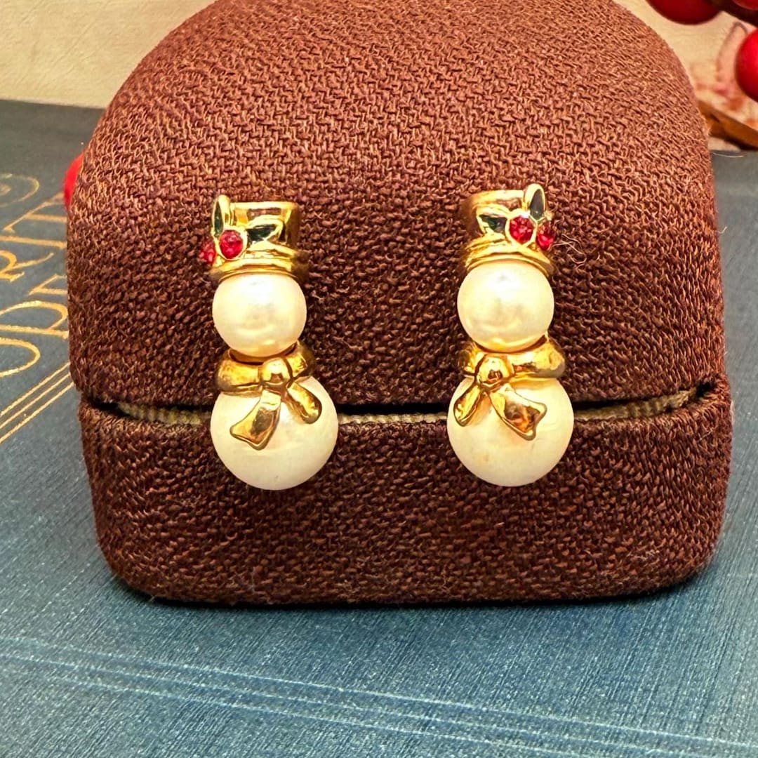 Avon Rising Snowman Avon Nancy & Rise Snowman Earrings | Vintage 2004 Christmas Jewelry ...