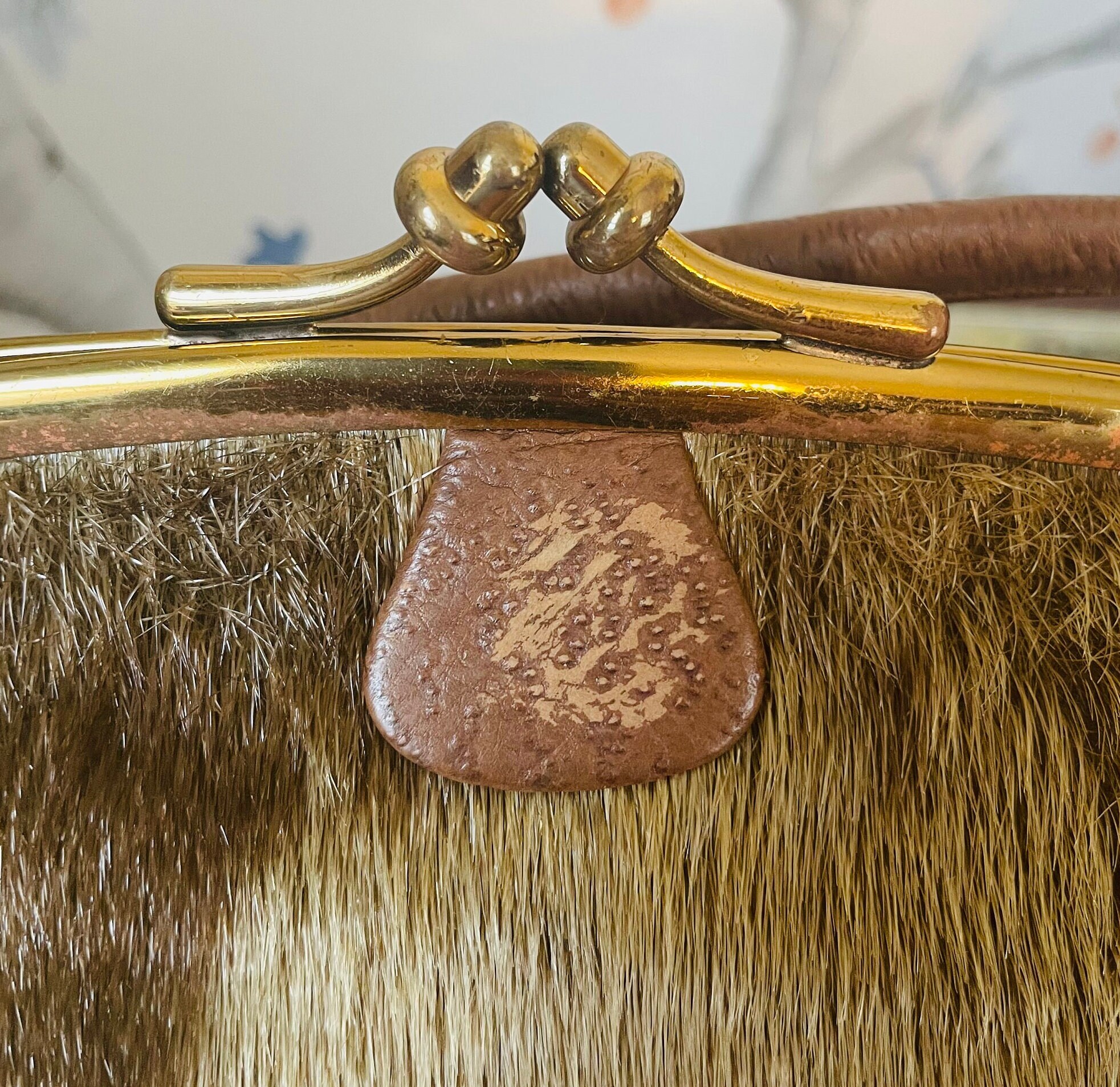 Vintage 1960s Purse GRETA ITALY Black Woven Wicker Frame Bag Golden Girls