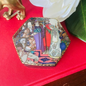 Vintage Snow Maiden Box | Villeroy & Boch 1980s Fairy Tale Porcelain | Russian Snegurochka Collectible Gift