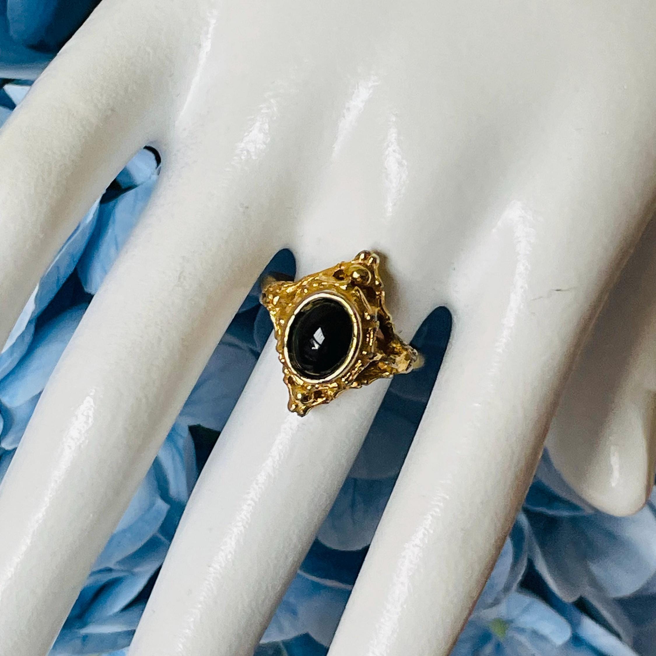 1960s Onyx Ring - Etsy