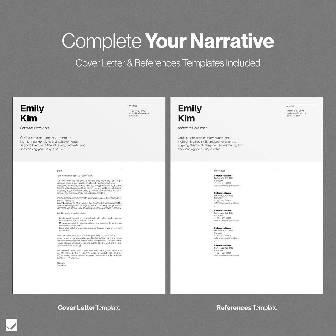 Indesign Resume Template, Professional Modern Resume Template, Word, Indesign, Google Docs, Pro