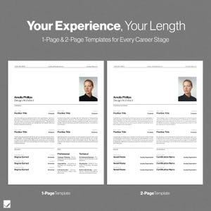 Minimalist InDesign CV Template: Pro Swiss Style Resume with Matching Cover Letter & References image 3