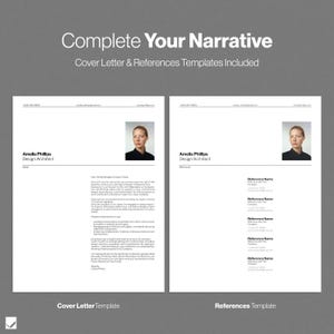 Minimalist InDesign CV Template: Pro Swiss Style Resume with Matching Cover Letter & References image 4