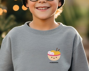 Ramen Lover Sweatshirt for Kids Ramen Shirt for Ramen Lover Youth Ramen Noodle Shirt Cute Kawaii Food Gift Sweater Foodie Gift for Foodie