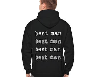 Best Man Hoodie Groomsman Sweatshirt Team Groom Shirt Gift for Fiance Shirt Gift Groom Hooded Sweatshirt Groom Squad Sweater Bachelor Party