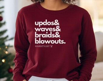 Hairstylist Shirt Hairdresser Sweatshirt Hair Stylist Gift Hair Hustler Hair Dresser Gift Cosmetology Grad Gift for Hairstylist Salon Shirts