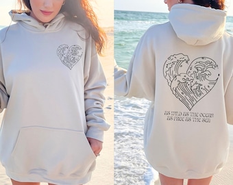 Ocean Beach-hoodie Coconut Girl Ocean-geïnspireerde stijl zomersweater Surfhoodie Beach-sweater Beachy-sweater trendy surfercadeau