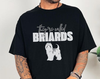 Funny Briard Dog Shirt Berger de Brie French Herding Dog Breed Briard Breeder Shirt Briard Dad Mom Dog Walker TShirt Tee Gift