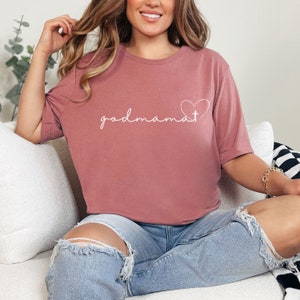 Godmama Shirt Godmother Gift Will You Be My Godmother Proposal Idea Godparent Shirt Godmom Crewneck Tshirt God Mama Tee God Mother Baptism