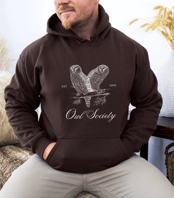 Owl Hooded Sweatshirt Society Social Club Bird Watcher Shirt