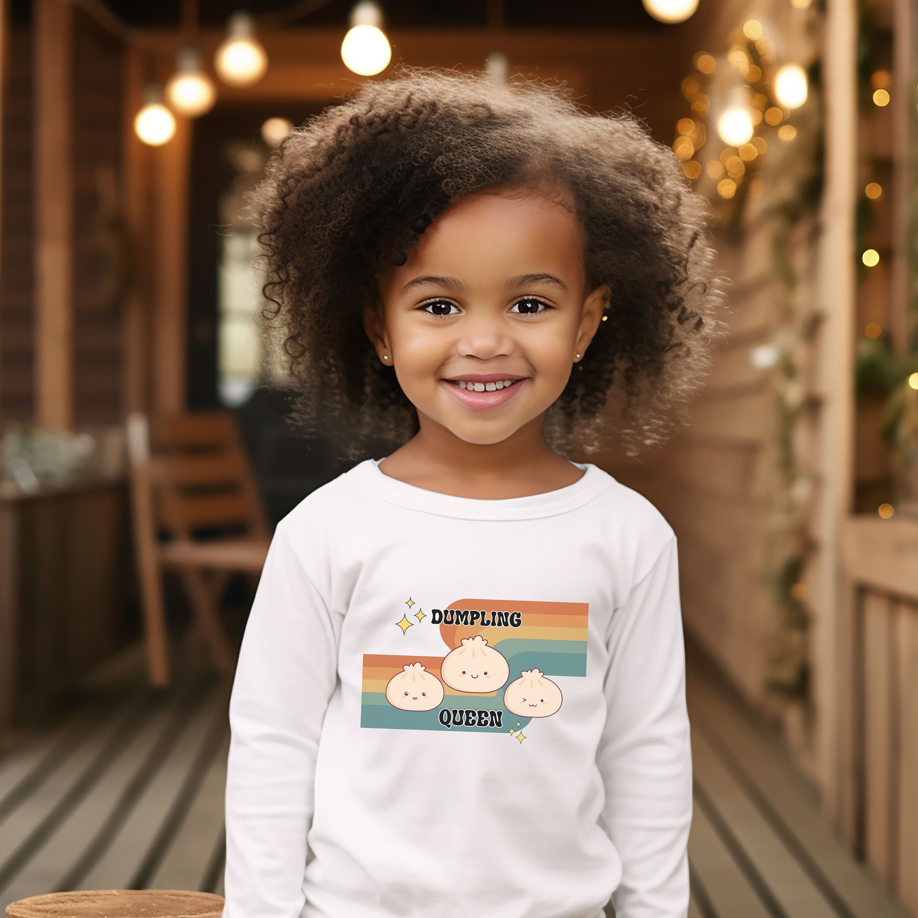 Toddler Dumpling Queen Shirt Toddler Bun Shirt Dim Sum Shirt Toddler Long Sleeve T Shirt Foodie Dumpling Shirt Cute Potsticker Shirt Kids