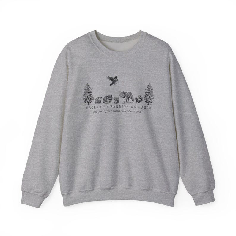 Funny Opossum Raccoon Feral Wildlife Sweatshirt Squirrel Respect Animal Kingdom Possum Shirt Trash Panda Coyote Skunk Crow Locals Racoon image 6