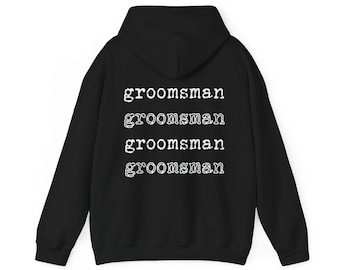 Groomsman Hoodie Groomsmen Sweatshirt Team Groom Shirt Gift for Fiance Shirt Gift Groom Hooded Sweatshirt Groom Squad Sweater Bachelor Party