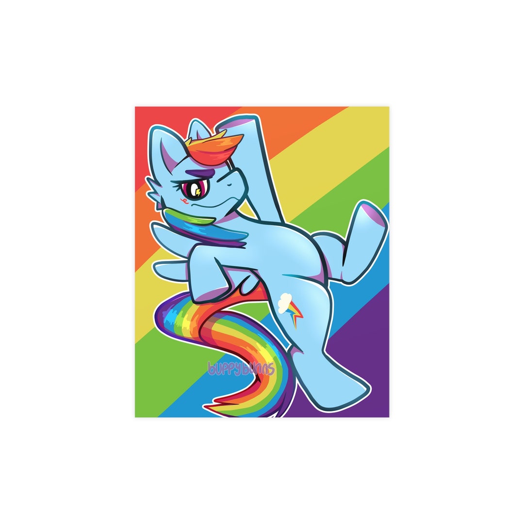 Rainbow Dash Print Etsy