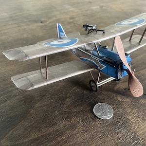 SE5a plans for stick and tissue flying scale model