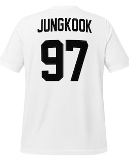BTS Jungkook 97 • Bias T-shirt • Birth Year Jersey With Black Ink