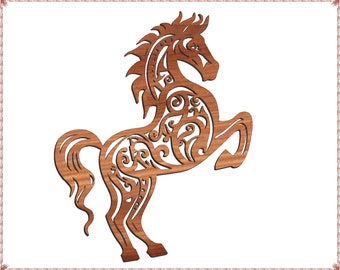 Horse Scroll Saw Pattern. PDF and SVG files. Immediate download.