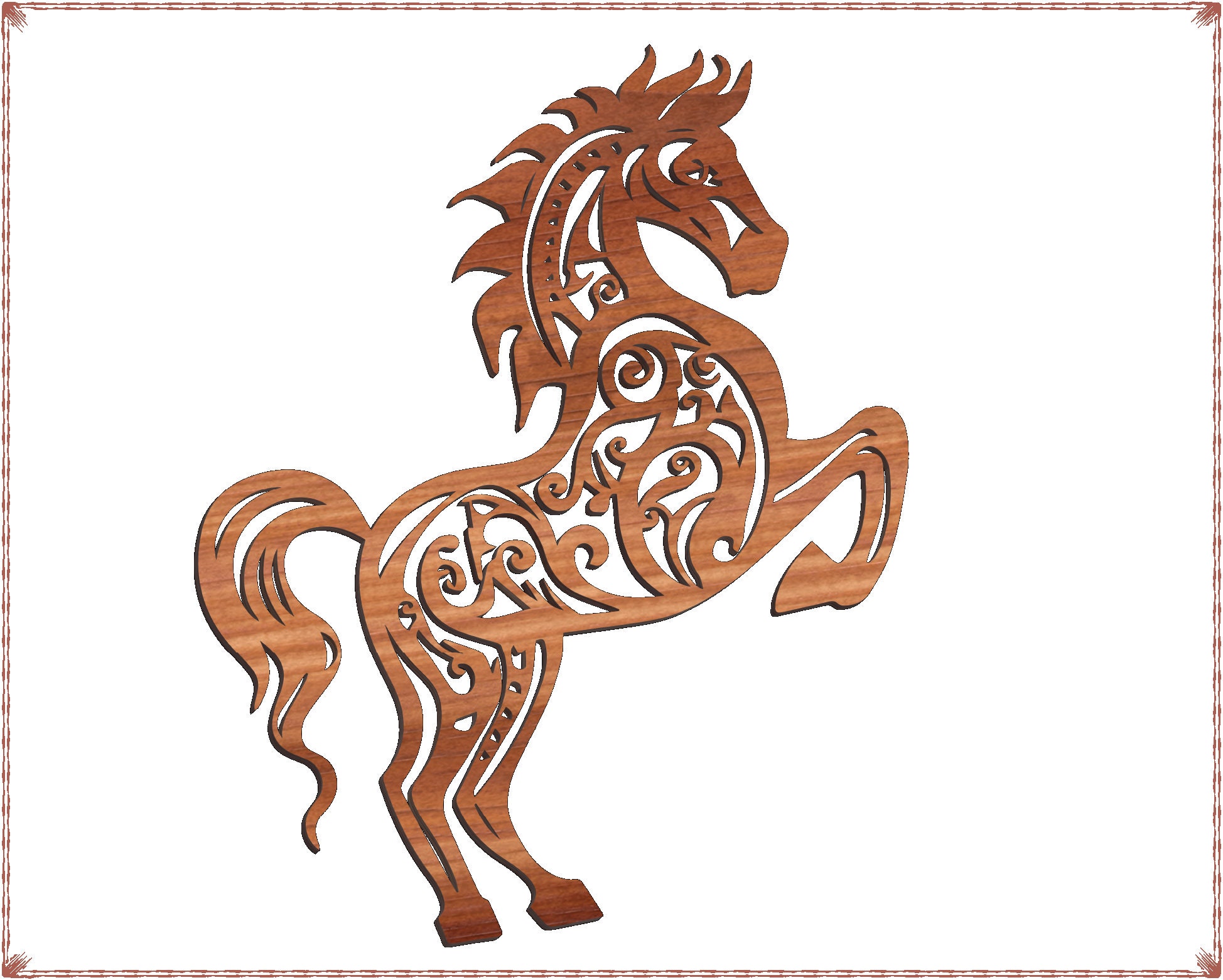 Horse Scroll Saw Pattern. PDF and SVG Files. Immediate Download. - Etsy