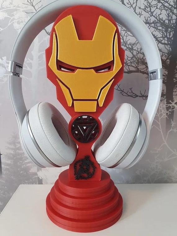 Iron Man Headphone For fans of Marvel comics and Lightweight  and durable 3d printed headset holder and