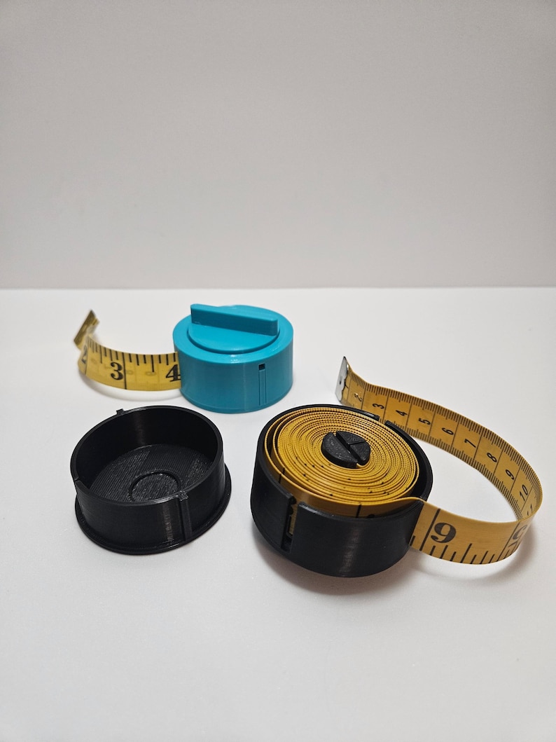 Easy Wrap Tape Measure Holder. spool style. fun colors. lightweight and strong image 3
