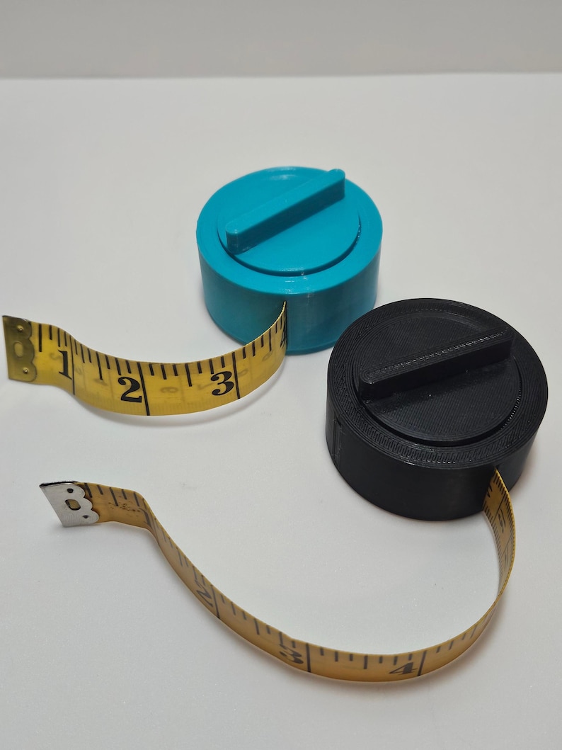 Easy Wrap Tape Measure Holder. spool style. fun colors. lightweight and strong image 1