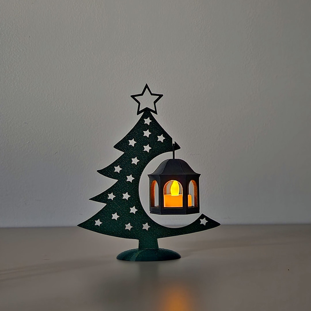 NEW Christmas Tree With Light up Lantern Ornament Etsy