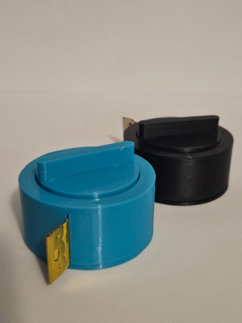 Easy Wrap Tape Measure Holder. spool style. fun colors. lightweight and strong image 4