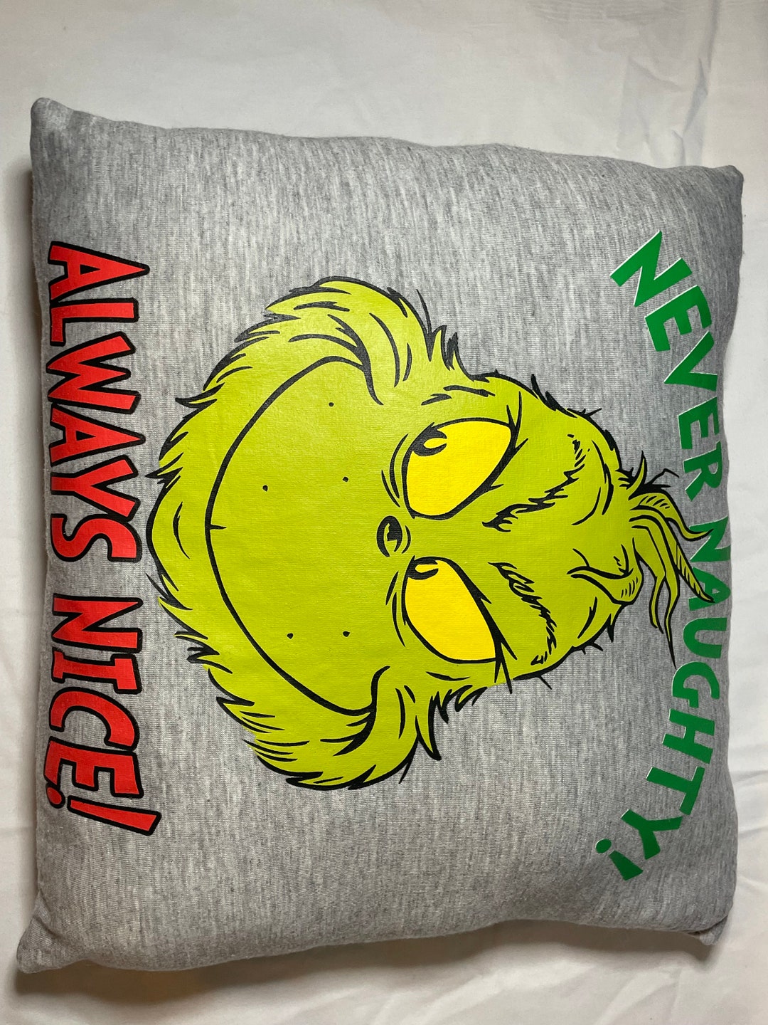Grinch Pillow Etsy