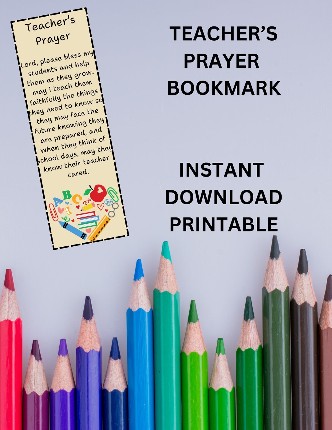 Teacher Prayer Bookmark, Teacher Prayer, Prayer for Teachers - Etsy