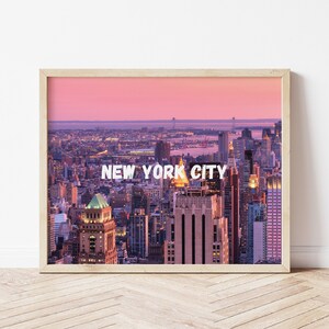 ニューヨークシティ ウォールアートプリント | デジタルダウンロード | NYC デジタルプリント | NYC プリントダウンロード | アートプリントダウンロード