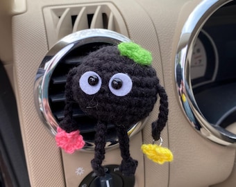 Crochet Plushie Coal Fairy Car Buddy