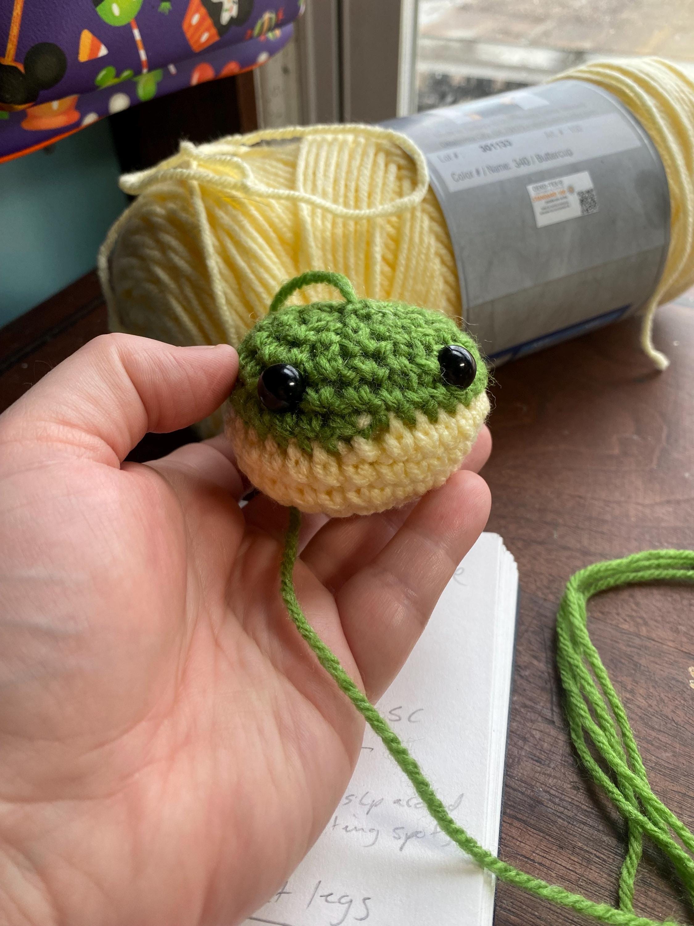 Frog Ball Chain Frog Balloon Keychain Crochet Pattern - Etsy