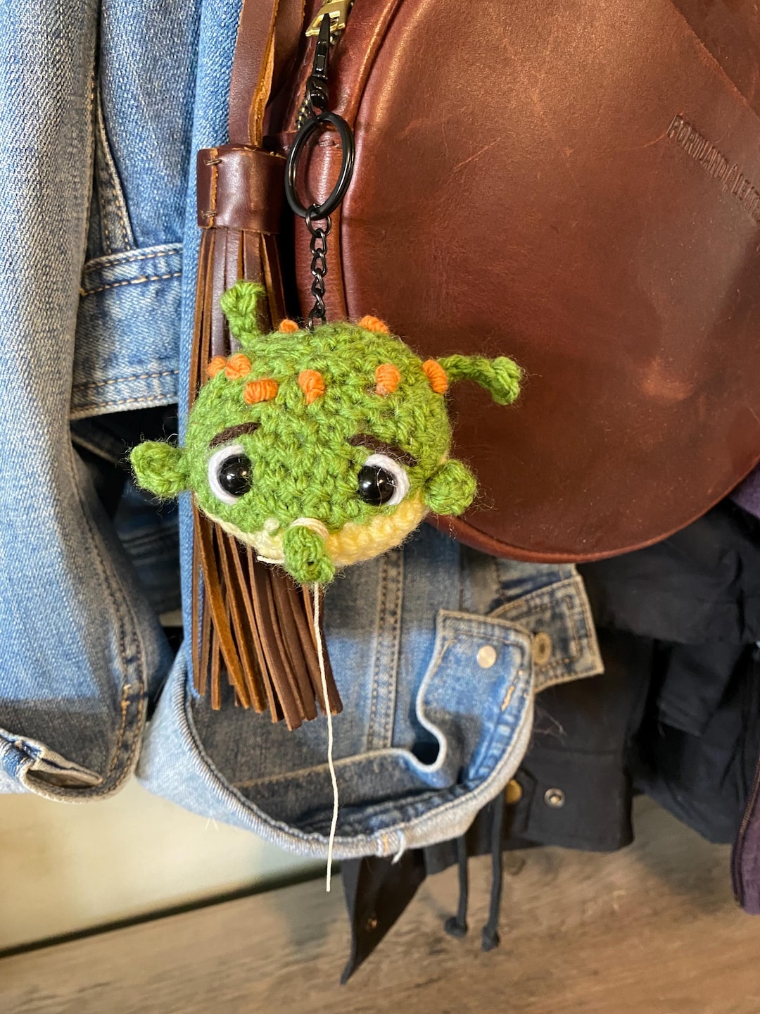 Frog Ball Chain Frog Balloon Keychain Crochet Pattern - Etsy