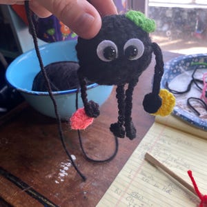 Coal Fairy Keychain Crochet Pattern
