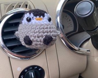Crochet Penguin Car Buddy
