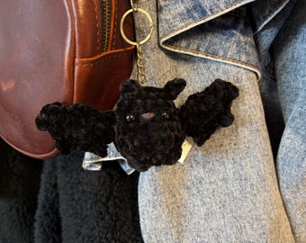 Crochet Plushie Bat Keychain