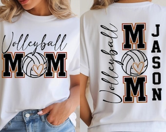 Volleyball Mom Custom Name Shirt, Personalized Volleyball Mom Sweatshirt, Volleyball Mama Tshirt, Volleyball Mom Gift, Volleyball Lover Gift